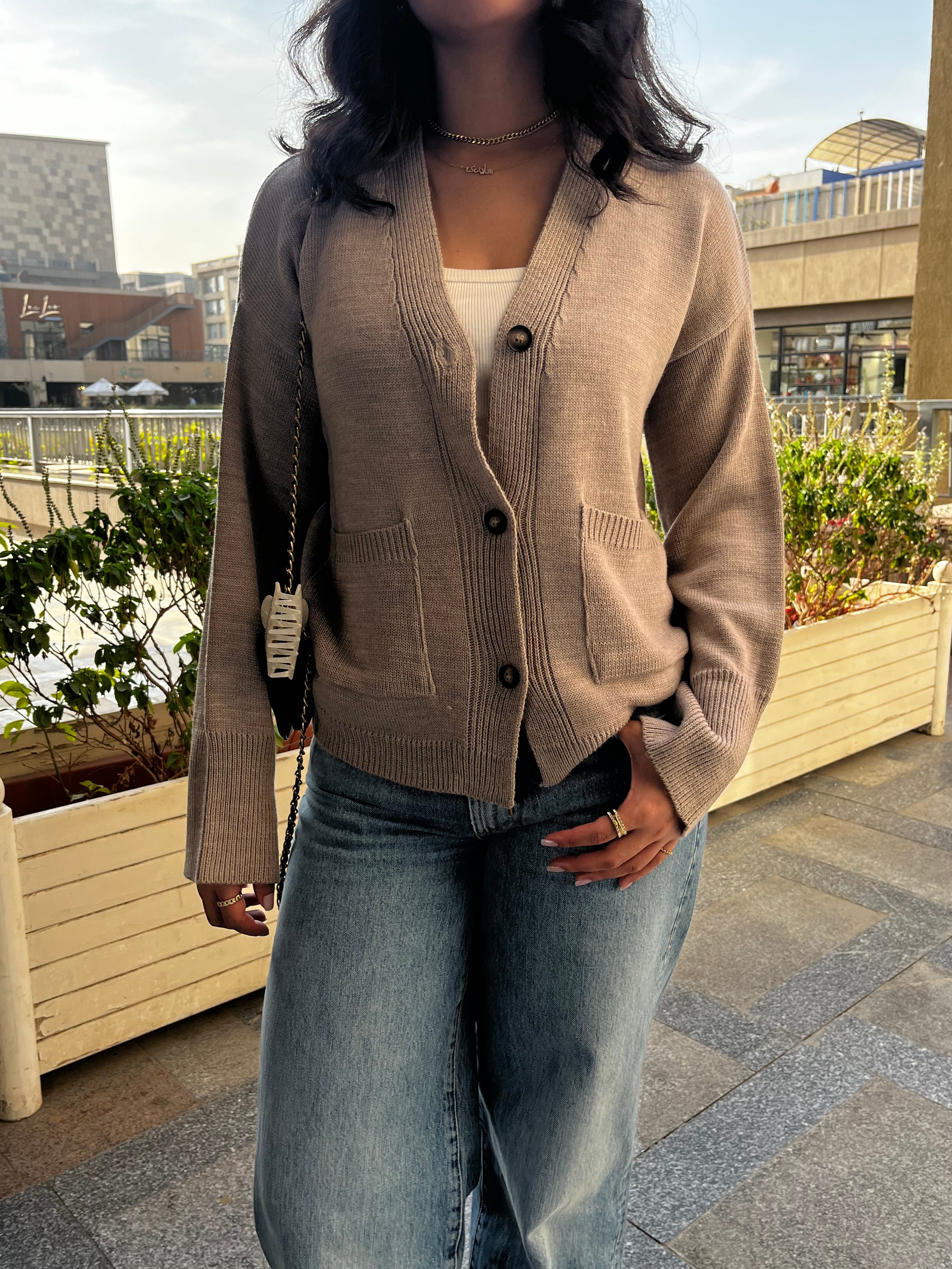 Beige Cardigan