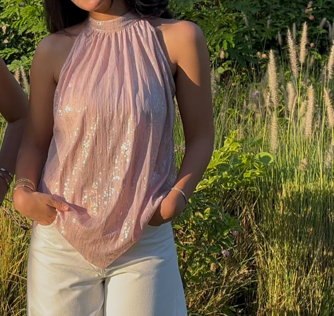 Starlit halter top