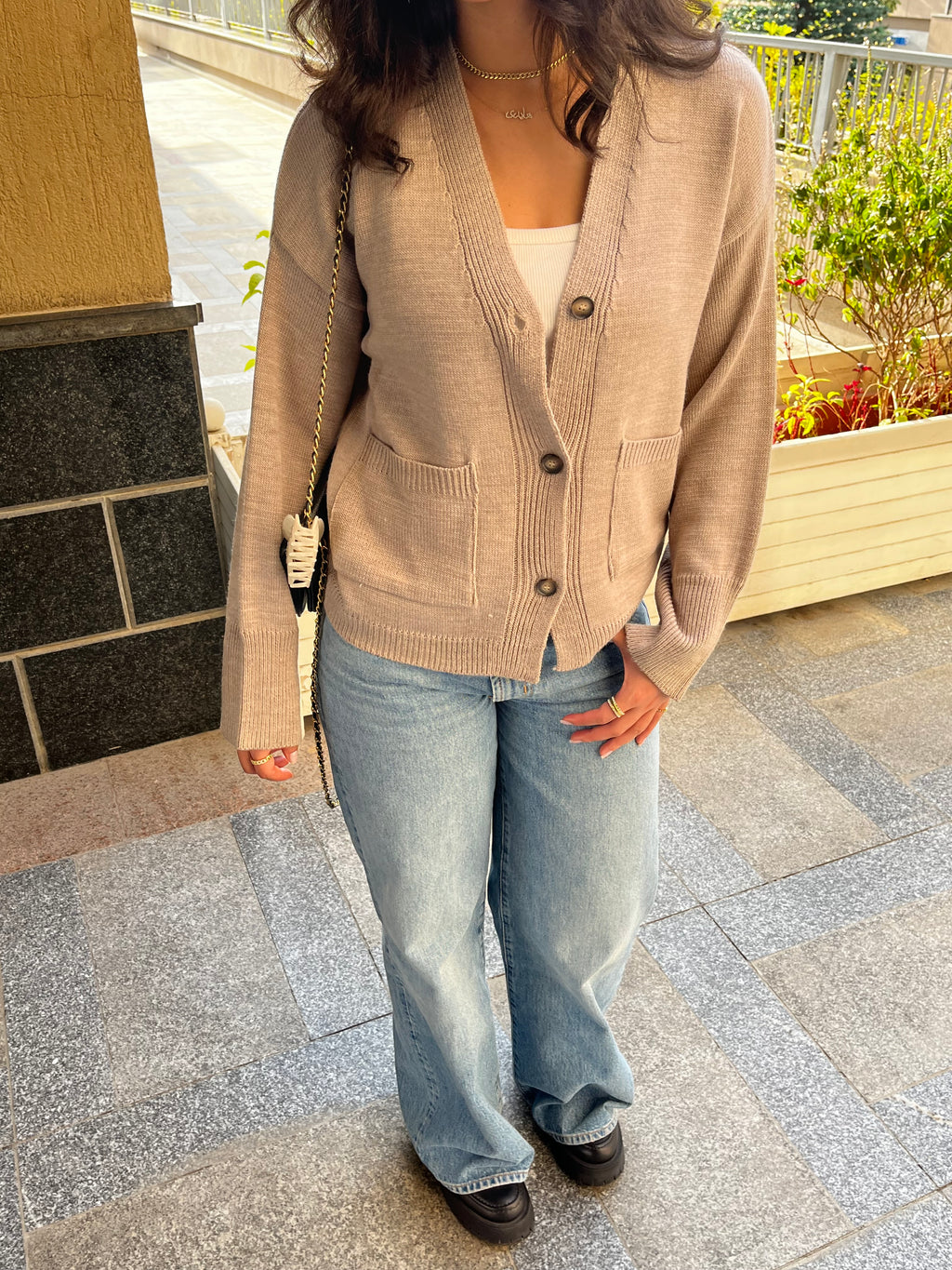 Beige Cardigan